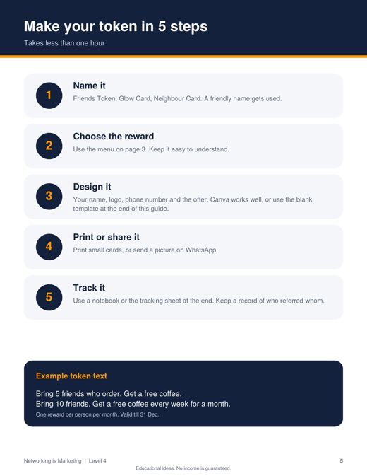 Level 4: make your token in 5 steps